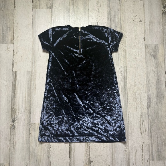 Crewcuts Girls Velvet Navy Dress Size 7 - Picture 3 of 3